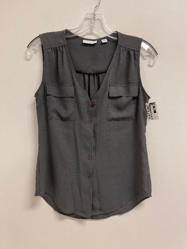 Top Sleeveless By New York And Co In Grey, Size: Xs