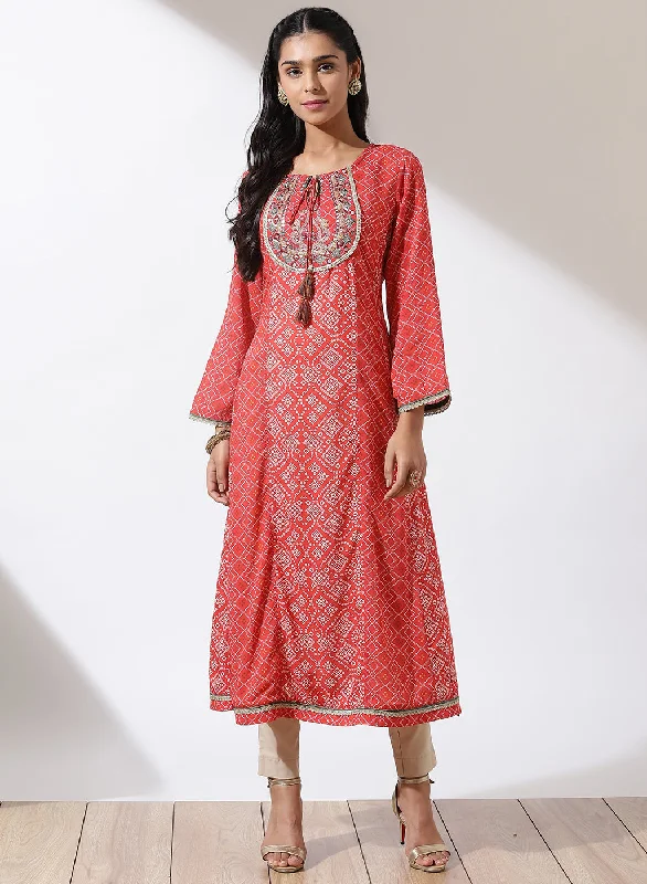 Orange Dhaage Collection Printed Kurta