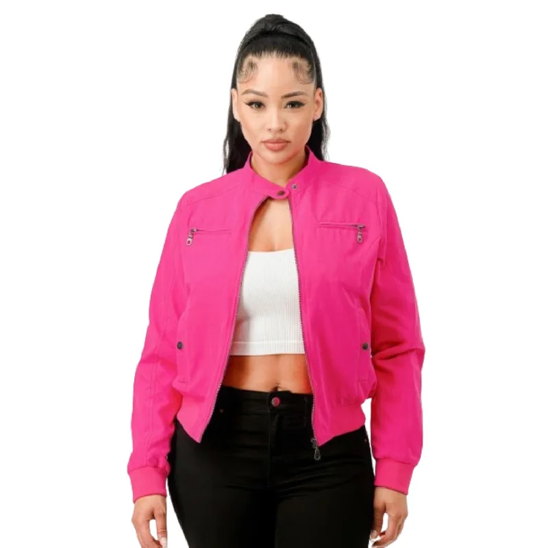 Casual Zip Up Biker Moto Jacket