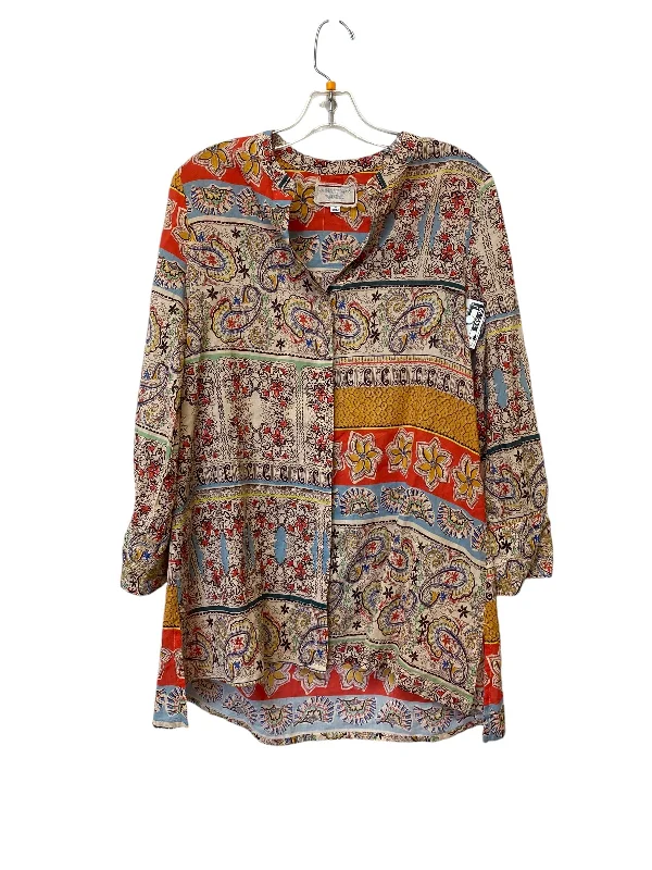 Top Long Sleeve By Johnny Was In Multi-colored, Size: Xs