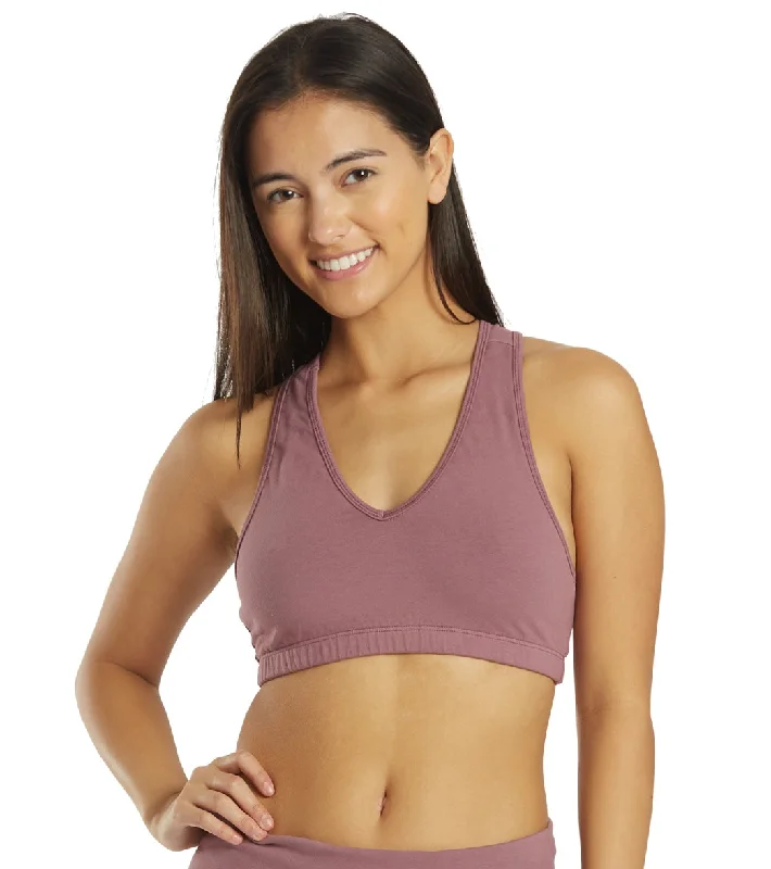 Hard Tail Double V Sports Bra Crush