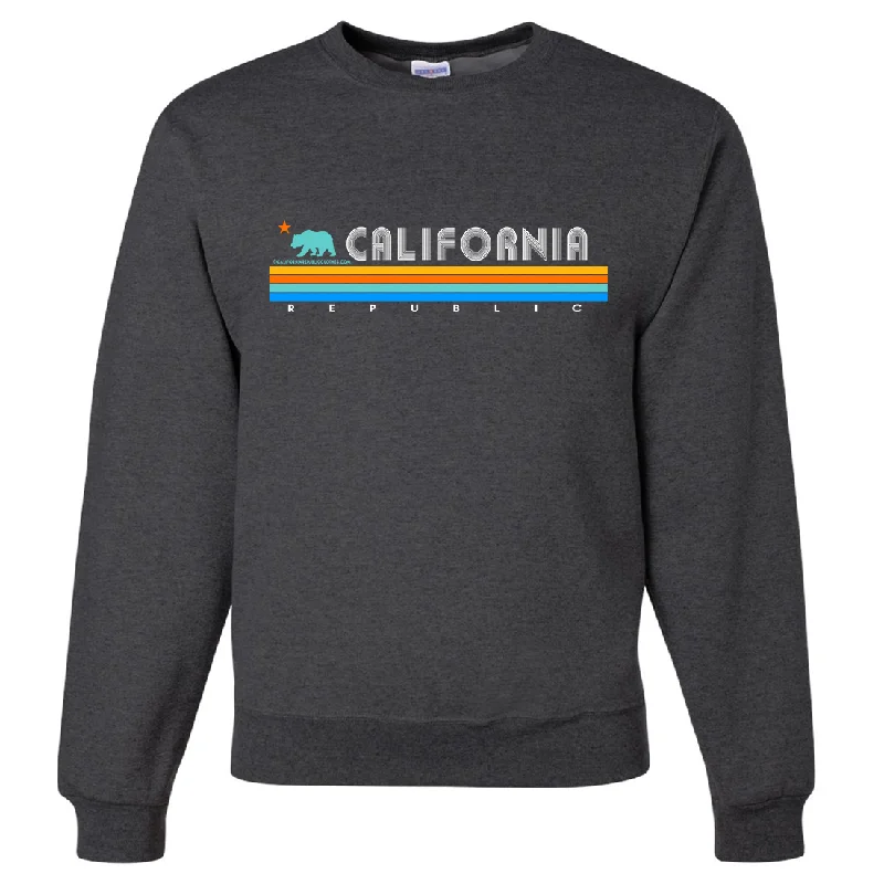 California Republic Vintage Stripe Crewneck Sweatshirt