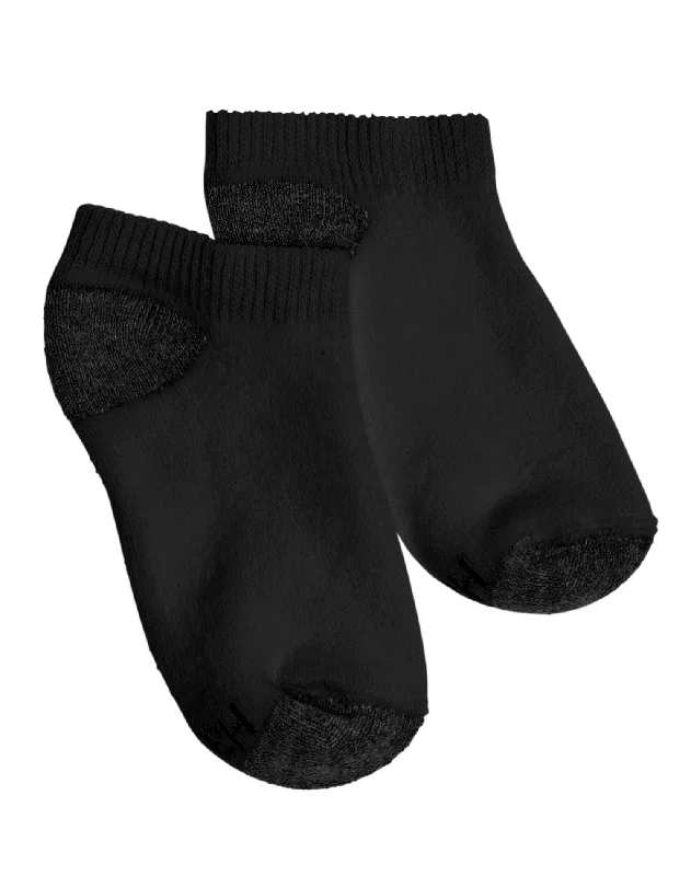 Hanes Boys No Show Comfortblend EZ Sort Socks 6-Pack