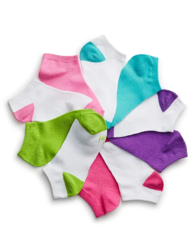 Hanes EZ Sort® Girls` No-Show Socks