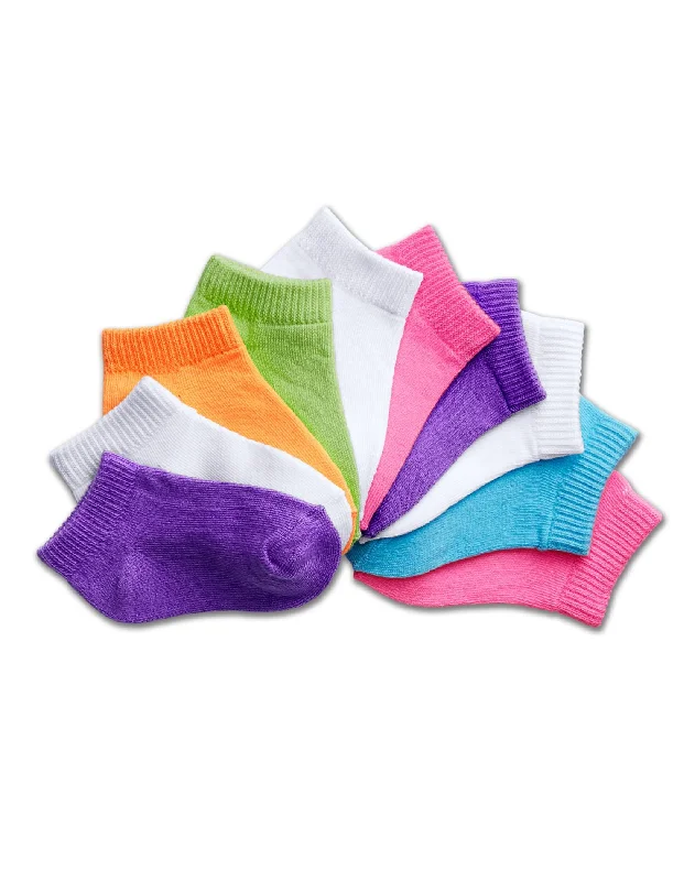 Hanes EZ Sort® Girls` Toddler Low-Cut Socks