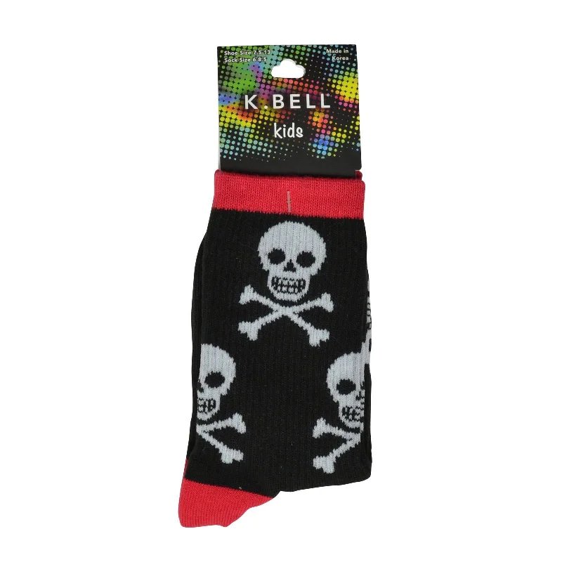 K. Bell Boy`s Skulls Crew Socks