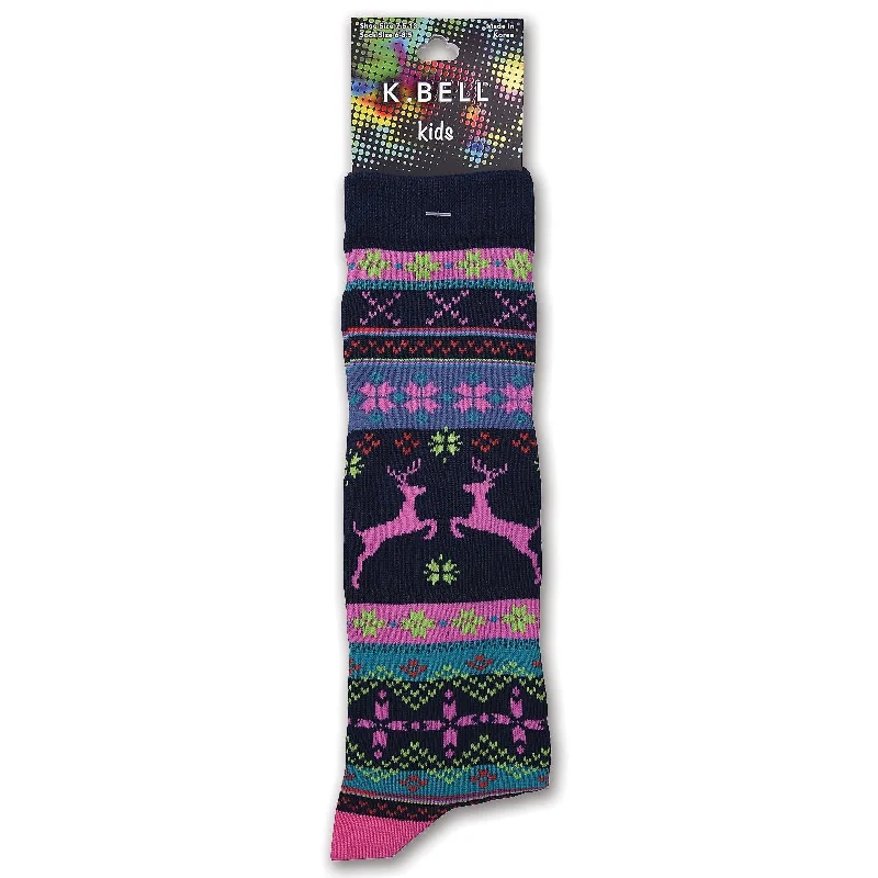 K. Bell Girl`s Nordic Knee High Socks