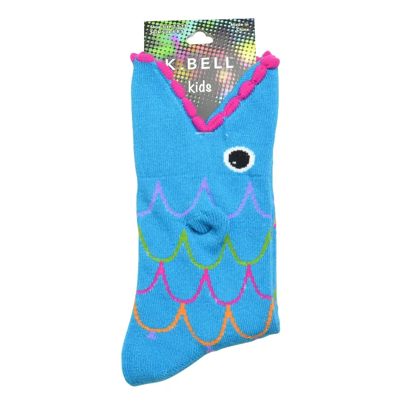 K. Bell Kid`s Wide Mouth Crew Socks