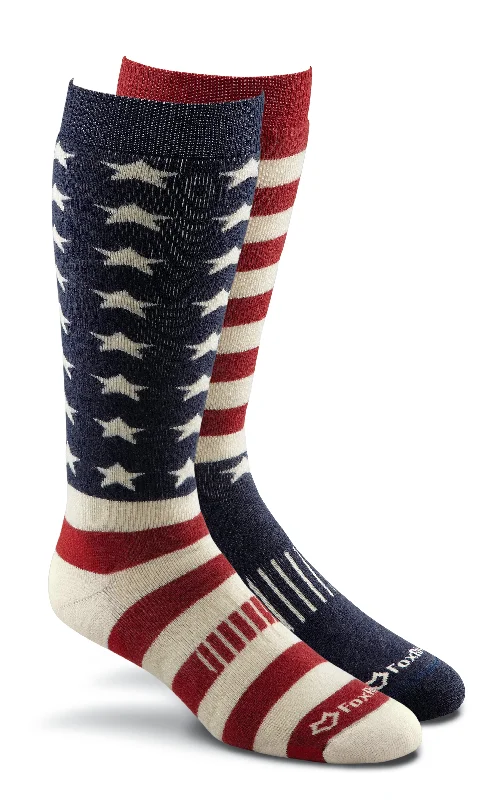 Fox River Old Glory Adult Cold Weather Medium weight Over-the-calf Socks